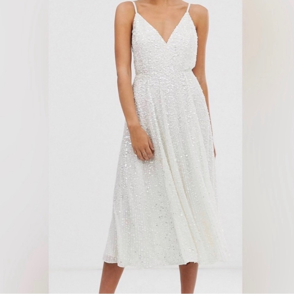 ASOS Eva Embellished Cami MIDI Dress | Bridal, Wedding